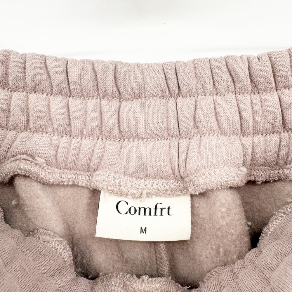 Comfrt Womens Signature Bark Fleece Relaxed Cozy Oversized Jogger Sweatpants M - Picture 5 of 6